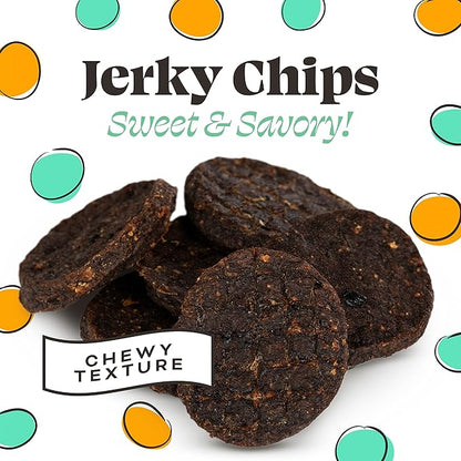 Primal Beef Jerky Dog Treats Made with Beef Bone Broth for Dogs, FriendChips Matter Chewy Dog Treat, 4 oz (Pack of 2)