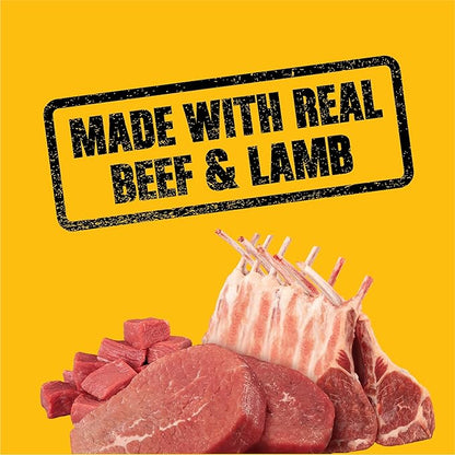 PEDIGREE High Protein Adult Canned Wet Dog Food, Beef & Lamb Flavor in Gravy, (12) 13.2 oz. Cans