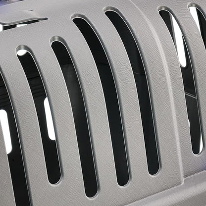 Ferplast Jet Pet Carrier: Value Dog Carrier Suitable for XS Dog Breeds & Small Cats, Assembled Dimensions: 22L x 14.5W x 13H inches, Gray, (73043021PBUS)