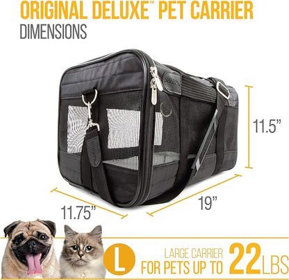Sherpa Original Deluxe Pet Carrier, Large, Black