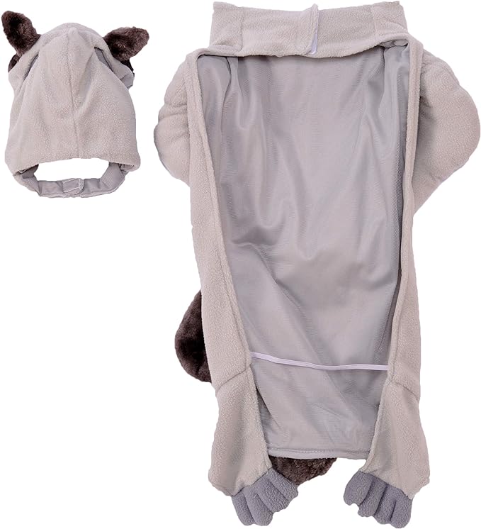 Rubie's unisex adult Squirrel Pet Costume Party Supplies, Multicolor, S Neck 12 Girth 17 Back 11 US