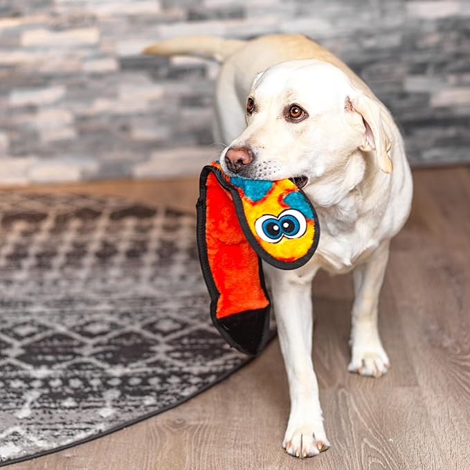 Outward Hound Durablez Orange Snake Plush Dog Toy, Large