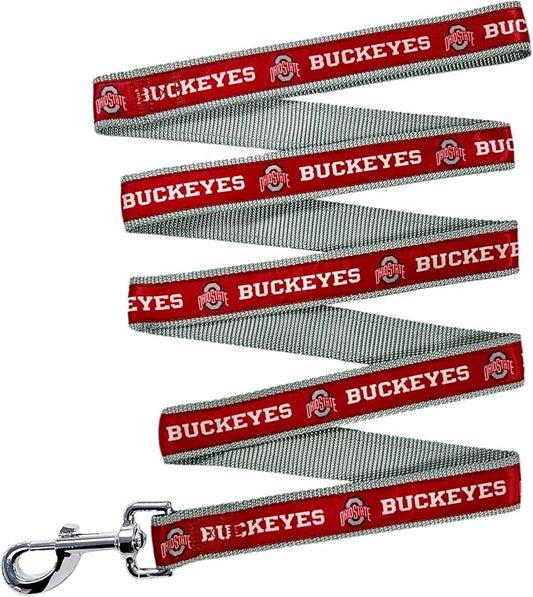 NCAA PET Leash, Small, Ohio State Buckeyes, Dog Leash, Shiny & Colorful Leash for Dogs & Cats Licensed by The NCAA, New Version