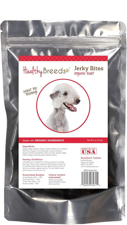 Healthy Breeds Bedlington Terrier Jerky Bites Beef Recipe Dog Treats 5 oz