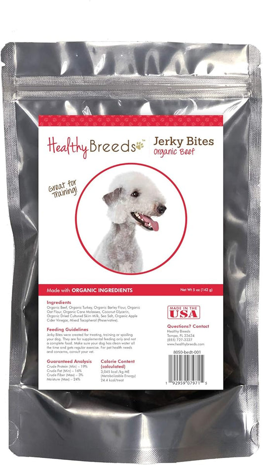 Healthy Breeds Bedlington Terrier Jerky Bites Beef Recipe Dog Treats 5 oz