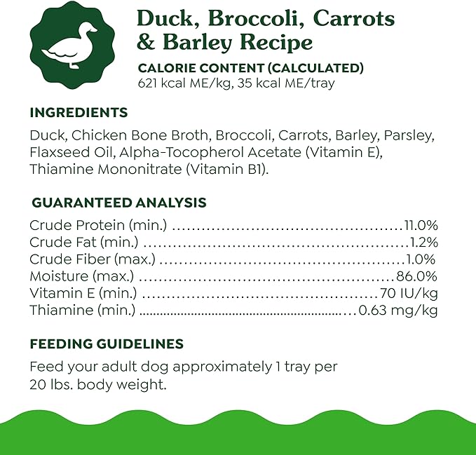 Greenies Smart Topper High Protein Wet Mix-in for Dogs, Duck, Broccoli, Carrots & Barley Recipe in Vitabroth™ Broth - Bone Broth + Vitamins E & B1, Pack of 10