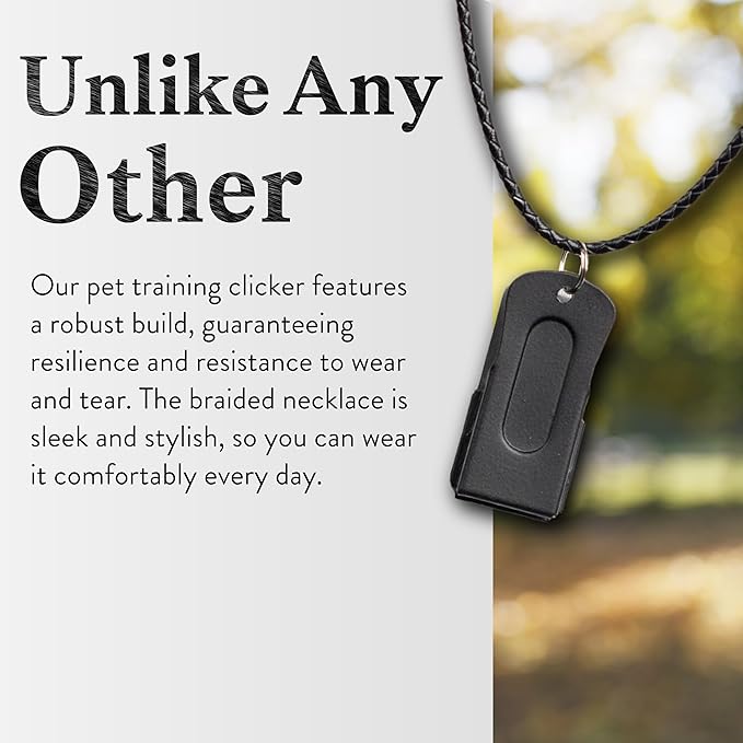 3-Pack Dog Clicker (Silver, Gold, Black) - Clickers for Pet Training – Easy-to-Carry Dog Training & Behavior Aids - Teach Your Dog Tricks or Reward His Behavior