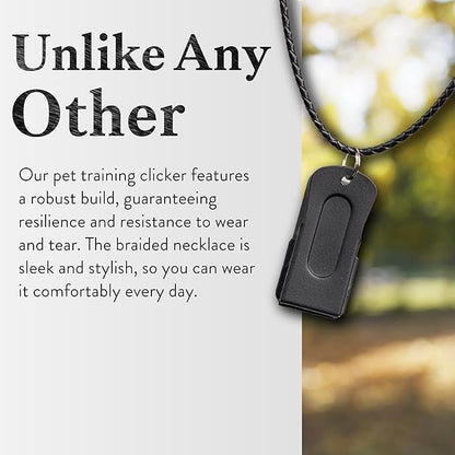 3-Pack Dog Clicker (Silver, Gold, Black) - Clickers for Pet Training – Easy-to-Carry Dog Training & Behavior Aids - Teach Your Dog Tricks or Reward His Behavior