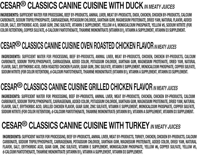 CESAR Classics Adult Wet Dog Food Variety Pack - Poultry 3.5 oz. (Pack of 24) (1)