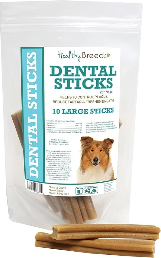 Healthy Breeds Collie Dental Sticks Large 10 Count