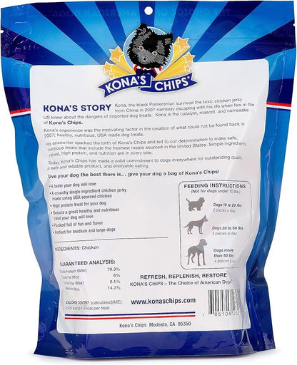 KONA'S CHIPS Chicken Jerky CRUNCH Sticks; Dog Treats