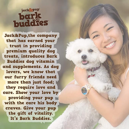 Jack&Pup Dog Allergy Chews - Bark Buddies Aller-Care Soft Chew Bites Itch Relief for Dogs & Allergy Support for Dogs - Dog Immune Supplement, Dog Skin Allergies Treatment and Anti Itch for Dogs 60ct
