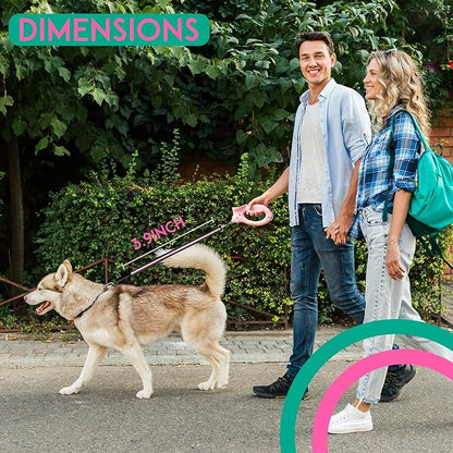 Electronic Dog Training Leash Collar - Adjustable Sound/Vibration/Static Stimuli Shock Collar, Traction Force Trigger Induction Collar, Long-Range Training Collars, Water-Resistant Dog Collar