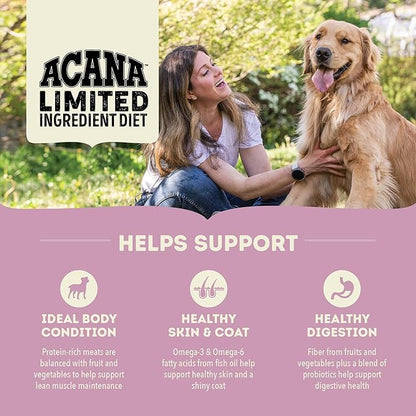 ACANA Singles Limited Ingredient Dry Dog Food, Grain Free Lamb & Apple Dog Food Recipe, 13lb