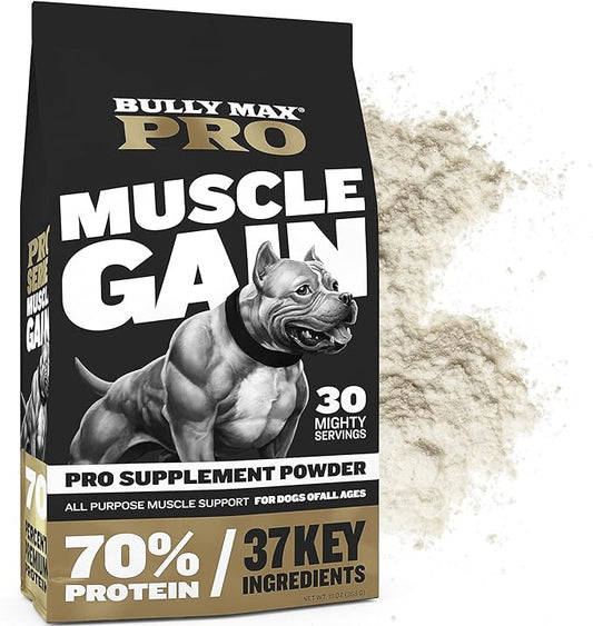 Bully Max Protein Powder for Dogs | Supports Muscle Building & Muscle Gain | #1-Rated Performance Brand Since 2009 | for Dogs of all Ages | 368 Grams