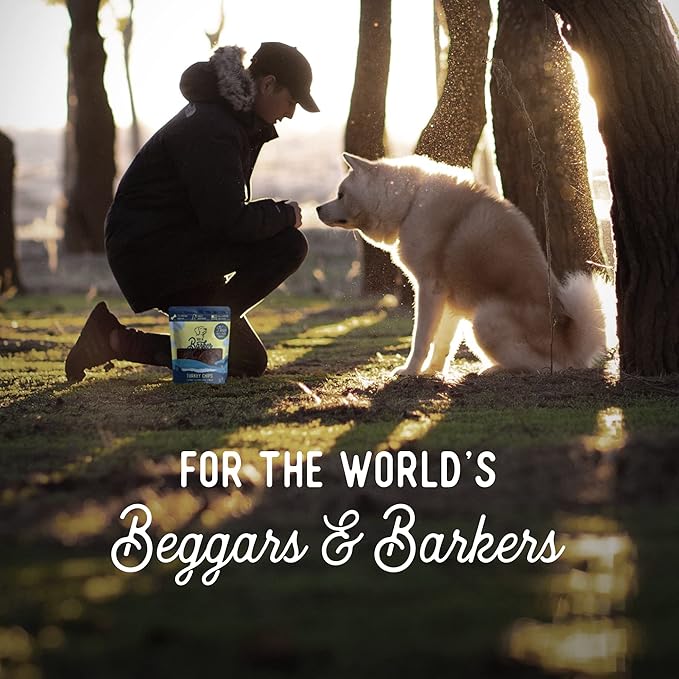 Beg & Barker Turkey Jerky for Dogs (4 Ounce, Pack of 1) - Dog Training Treats - Natural Dog Treats Made in The USA - Grain Free, Diabetic-Friendly, High Protein, Sugar-Free