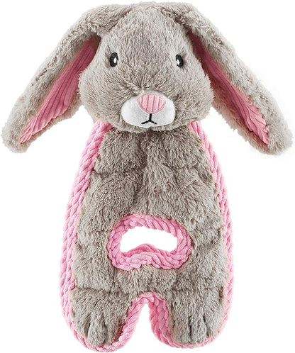 Outward Hound Cuddle Tugs Bunny Plush Squeaky Dog Toy