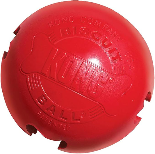 KONG - Biscuit Ball - Durable Rubber, Treat Dispensing Toy - for Small Dogs