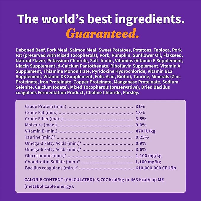 Halo Elevate Dry Dog Food, Grain Free Red Meat Recipe, 20lb
