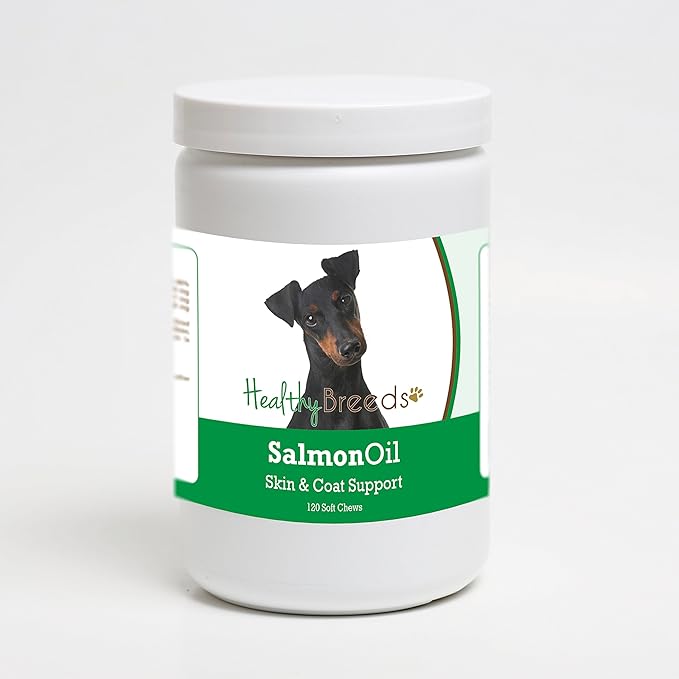 Healthy Breeds Manchester Terrier Salmon Oil Soft Chews 120 Count