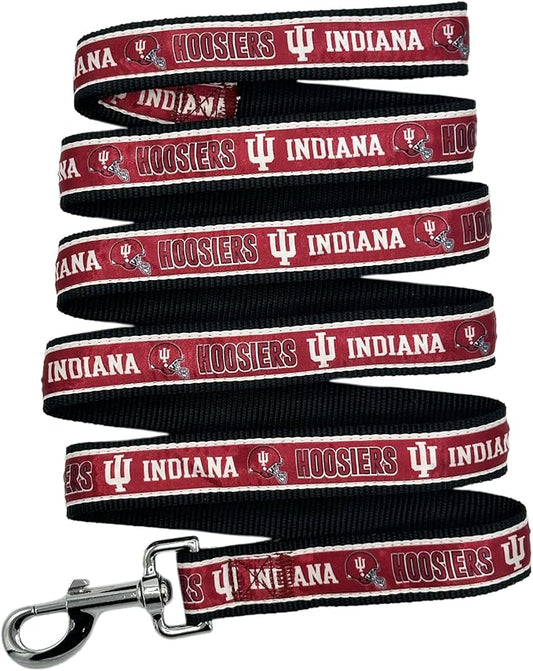 Pets First Collegiate Pet Accessories, Dog Leash, Indiana Hoosiers, Large