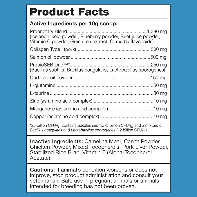 K9 Power Show Stopper - Premium Dog Skin Supplement, Dog Seasonal Allergy Relief, Dog Probiotics for Itchy Skin That Reduces Hot Spots and Excessive Shedding, 1lb