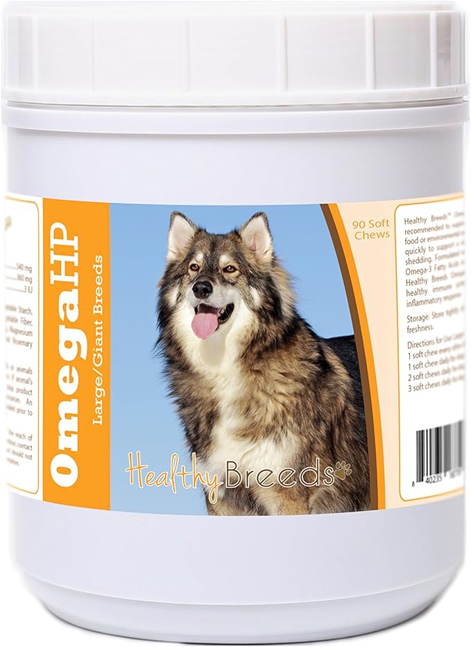 Healthy Breeds Utonagan Omega HP Fatty Acid Skin and Coat Support Soft Chews 90 Count
