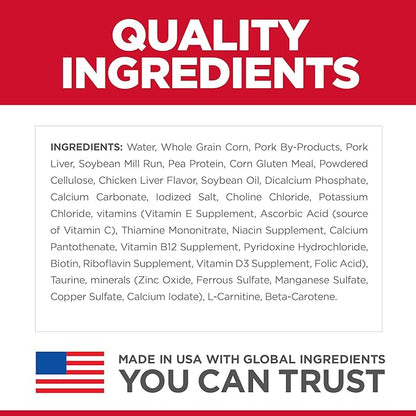 Hill's Science Diet Light, Adult 1-6, Weight Management Support, Wet Dog Food, Liver Loaf, 13 oz Can, Case of 12