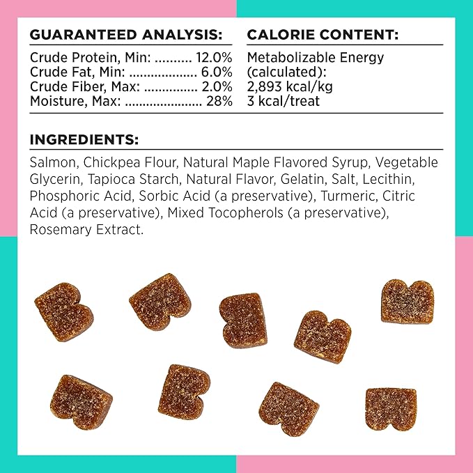 BIXBI Pocket Trainers, Salmon (6 oz, 1 Pouch) - Small Training Treats for Dogs - Low Calorie and Grain Free Dog Treats, Flavorful Pocket Size Healthy and All Natural Dog Treats