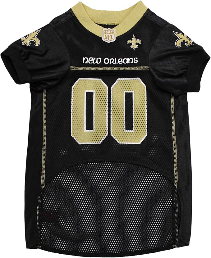 NFL New Orleans Saints Dog Jersey, Size: XX-Large. Best Football Jersey Costume for Dogs & Cats. Licensed Jersey Shirt