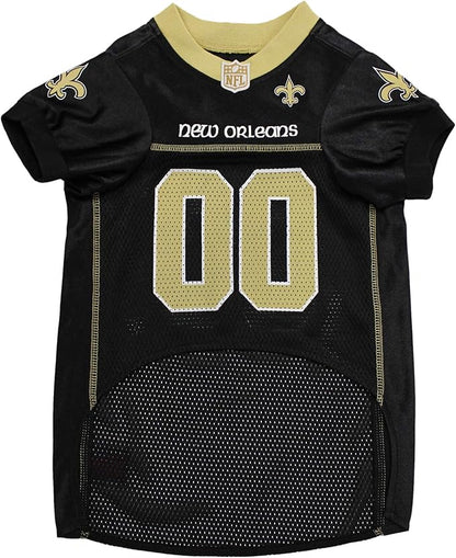 NFL New Orleans Saints Dog Jersey, Size: XX-Large. Best Football Jersey Costume for Dogs & Cats. Licensed Jersey Shirt