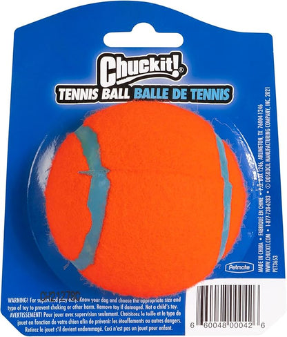 Chuckit Dog Tennis Ball Dog Toy, Large (3 Inch Diameter) for dogs 60-100lbs, Pack of 1