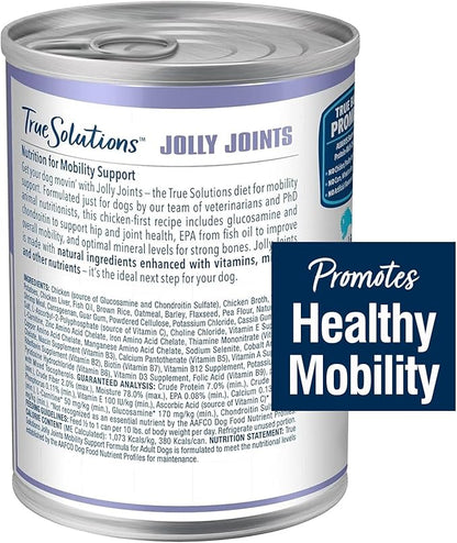 Blue Buffalo True Solutions Jolly Joints Natural Mobility Support Adult Wet Dog Food, Chicken 12.5-oz cans (Pack of 12)