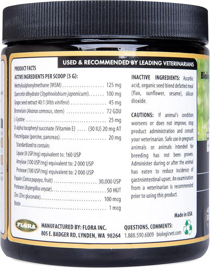 BioSKIN & Coat Natural Antihistamine Supplement for Dogs & Cats, Supports Skin Health and Helps Maintain Normal Histamine Levels, 40-Day Supply for 20-lb. Animal, 7-oz. Powder