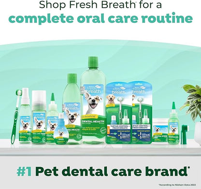 TropiClean Fresh Breath Advanced Whitening | Dog Oral Care Water Additive | Dog Breath Freshener Additive for Dental Health | VOHC Certified | Made in the USA | 33.8 oz.