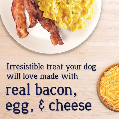 Stewart Freeze Dried Dog Treats, PuffPops Bacon, Egg, and Cheese Recipe, Gluten Free, 2.8 Ounce Resealable Pouch, Made in USA, Dog Training Treats