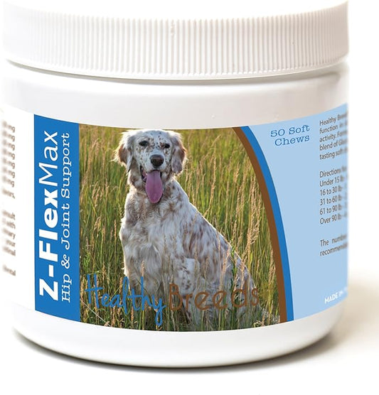 Healthy Breeds English Setter Z-Flex Max Hip and Joint Soft Chews 50 Count
