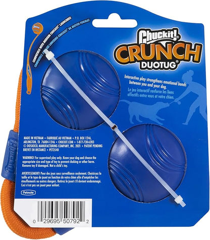 Chuckit! Crunch Ball Dog Toy, Medium, Duo Tug, for All Breed Sizes
