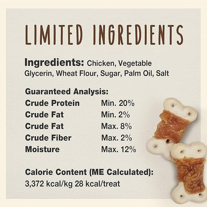Cadet Gourmet Chicken Wrapped Biscuit Dog Treats Wraps - Healthy Chicken & Biscuit Dog Training Treats for Small & Large Dogs - Inspected & Tested in USA (14 oz.)