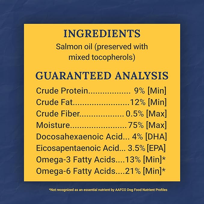 Ernie Els Premium Salmon Oil Supplement for Dogs & Cats - Omega-Rich Fish Oil for Healthy Skin & Coat, Supports Joint Function (Pack of 2)