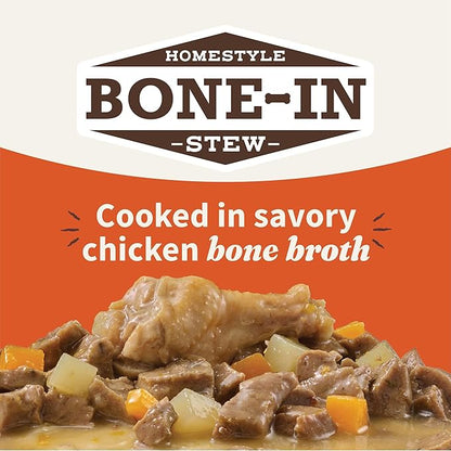 Halo Elevate Wet Dog Food, Grain Free, Homestyle Bone-in Chicken Stew with Pumpkin & White Potatoes, 12.7oz (Pack of 6)