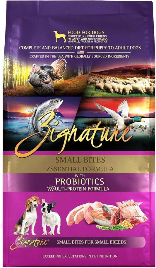 Zignature Zssential Limited Ingredient Formula Dry Dog Food Small Bites Dry Dog Food 4lb