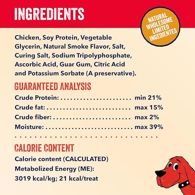 Clifford® Chicken Meatballs for Dogs | Natural Dog Treats for All Breed Dogs | Real Chicken Training Treats for Dogs, Wheat Free, Rawhide Free Small Dog Treats - Limited Ingredients (24oz)