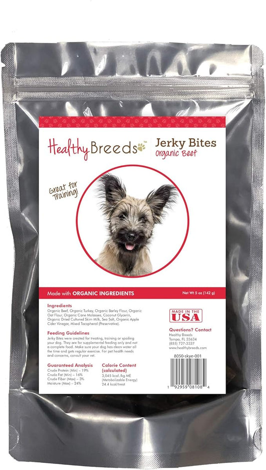 Healthy Breeds Skye Terrier Jerky Bites Beef Recipe Dog Treats 5 oz