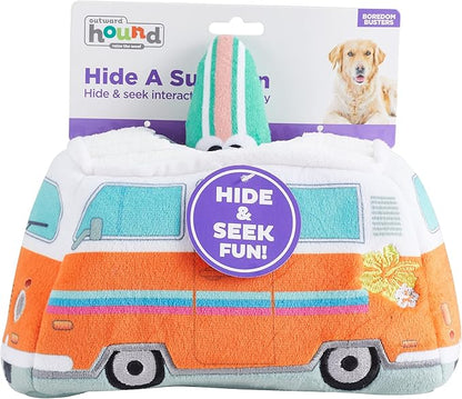 Outward Hound Hide A Surf Van Plush Dog Toy Puzzle