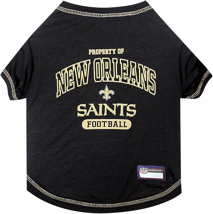 Pets First New Orleans Saints T-Shirt, X-Small