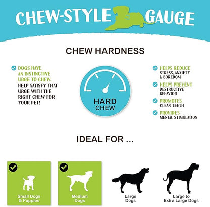 Raw Paws Compressed Rawhide Dog Chew Variety Pack, 10 Pack - 10" Compressed Rawhide Sticks & 6" Bones - Pressed Rawhide for Medium Dogs - Rawhide Chews Dog Treat Value Pack - Variety Dog Chews