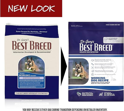 Best Breed Working Dog Diet Made in USA [Natural High Calorie Dry Dog Food] - 4lbs