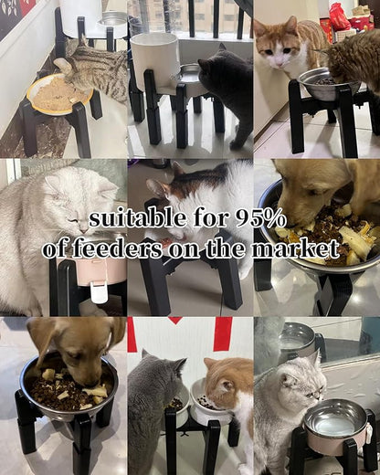 CZPET Dog Water Dispenser Stand, Holder for Pet Automatic Feeders, Width Adjustable Elevated Stand for Pet Feerders, Suitable for Medium & Small Pets [Stand Only]