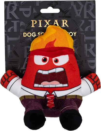 Buckle-Down Disney Dog Toy, Inside Out Anger Full Body Sitting Pose Pet Toy, Plush